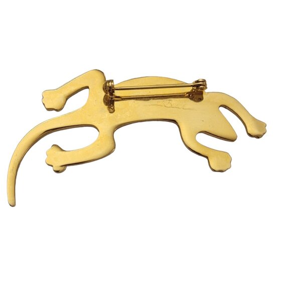 Laurel Burch Enamel Lizard Gecko Pin Brooch, Signed K259 - Picture 2 of 5